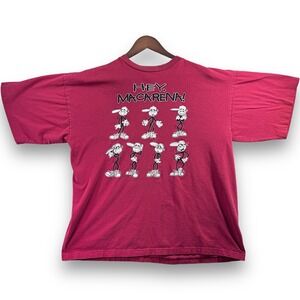 Vintage‎ Savvy Sportswear 90s Men's T Shirt Size XL Hey Macarena! Tee Red Music